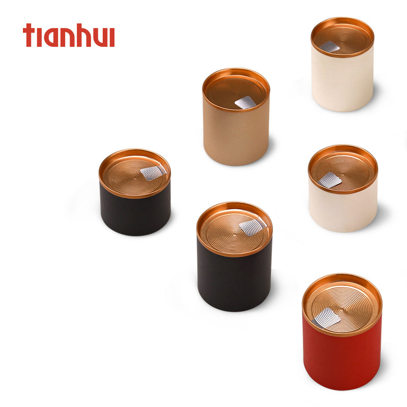  Tianhui Small Tin Can Box Canister with Lid for Coffee